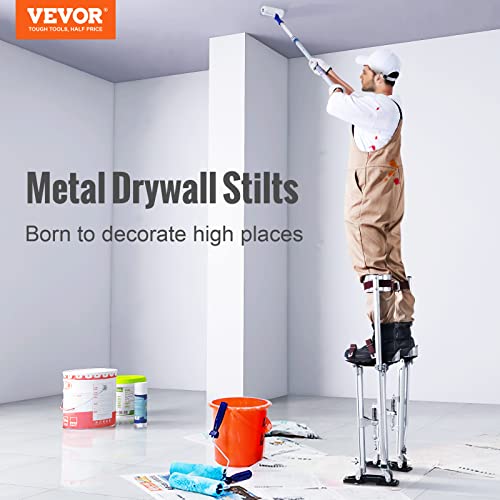 image for VEVOR Drywall Stilts, 24''-40'' Adjustable Aluminum Tool Stilts with P