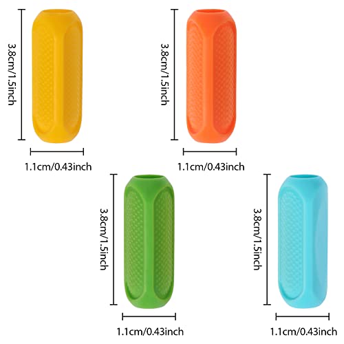 TIESOME 8 Pcs Silicone Pencil Grips, Pencil Grips for Kids Handwriting, Universal Ergonomic Writing Aid Finger Grip Holder Posture Correction for Children Adults Righties and Lefties - Image 5