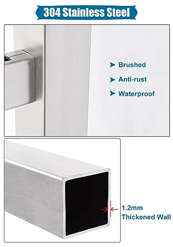 Poste de barandilla de vidrio seguro y estable para decoración moderna 4