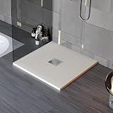 Piatto doccia 75x110 Crema in marmoresina foro centrale Chic
