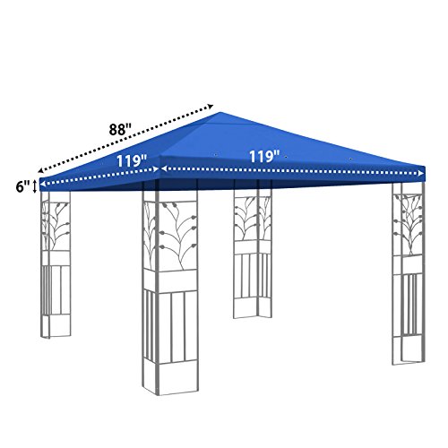 Benefitusa G245-BLUE G245 Gazebo Tettoia 25,4 Cm L X 25,4 Cm, Blu - 7