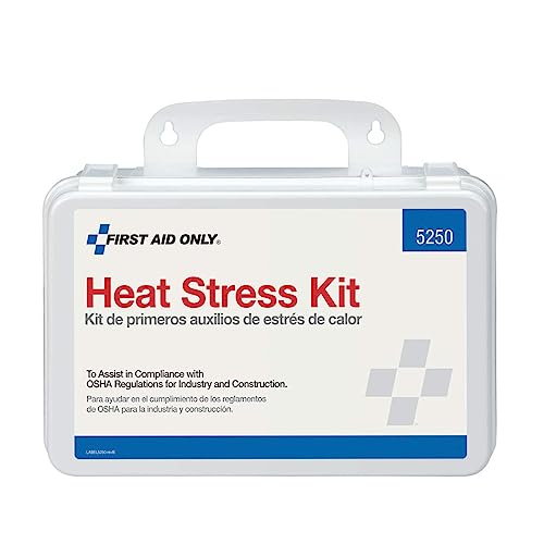 First Aid Only 5250 Heat Stress Kit, OSHA-Compliant First Aid Kit for Heat Exhaustion and Heat Stroke Prevention, 26 Pieces