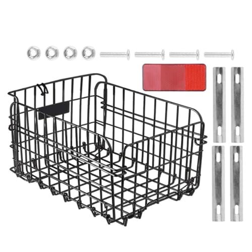 Panier de vélo pliable arrière en fil métallique contre le manque de place