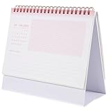 Angoily Tischkalender Minimalistisch Flip Desktop Kalender mit Farbverlauf Stehender...