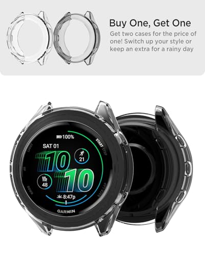 Coque TPU 47mm Miimall lot de 2 protections souples transparentes