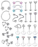 16g Cartilage Earrings Hoop Studs for women Forwards Helix Earring Hoop Rook Daith Conch Tragus Earr