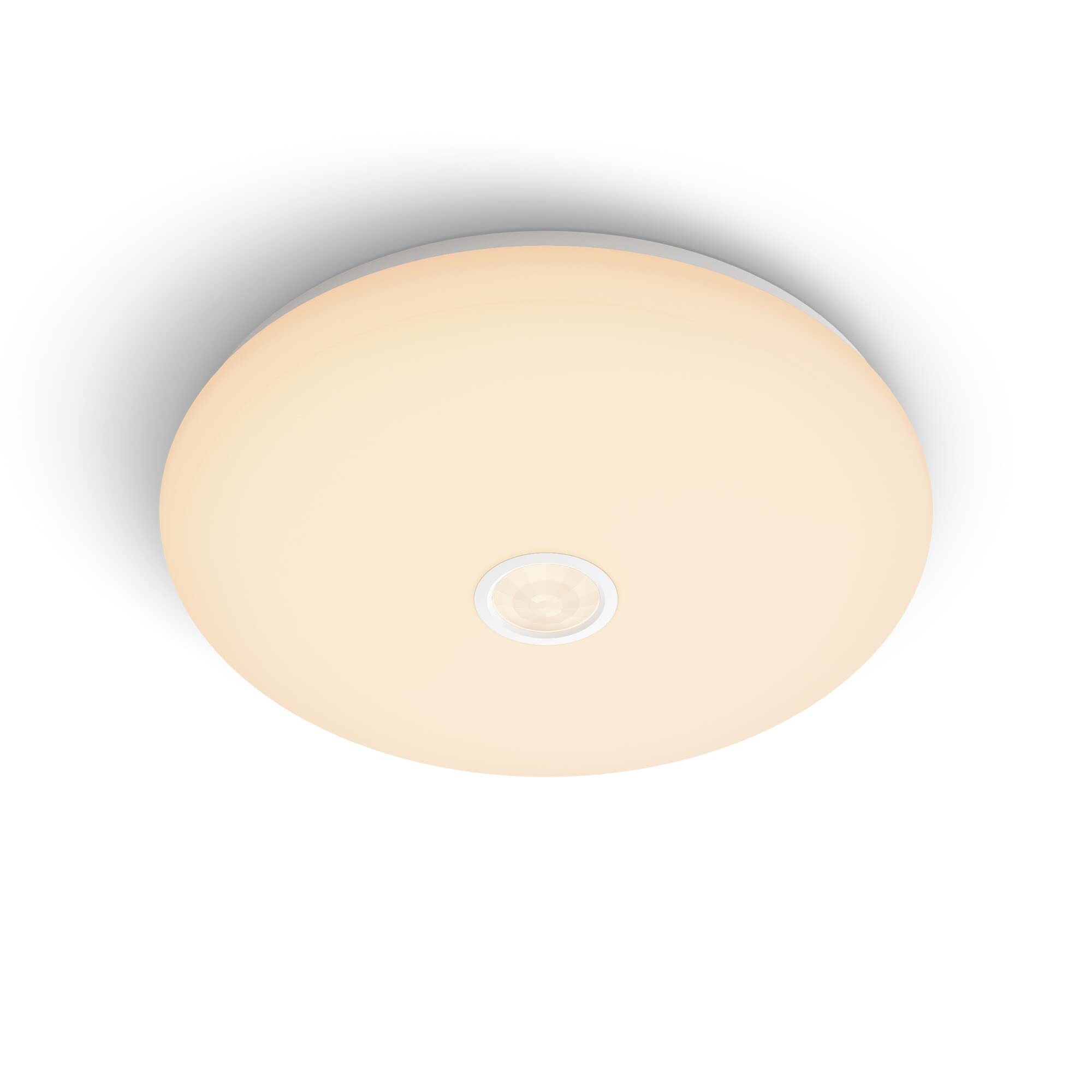 PHILIPS Plafoniera LED malva con sensore di movimento 16 W 2700 K [luce calda-bianca] per illuminazione interna di casa, soggiorno, camera da letto e sala da pranzo