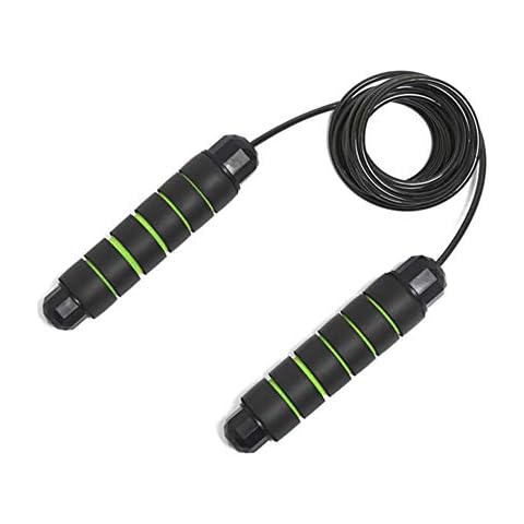 MUZIRI KINOKOO Skipping Rope for Fitness Tangle-Free Speed Jump Rope Teenagers Workout Rope Gym Equipment for Adult (Green) Cover