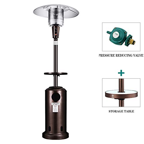 Amazon Co Jp パティオヒーター家庭用暖房や屋外バーベキューに適した 傘型のテラスガスストーブを備えた屋外商業用ヒーター ホーム キッチン