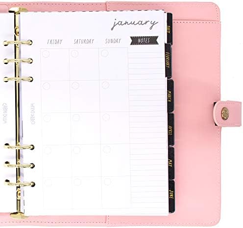 Pukka Pad, Carpe Diem A5 Planner with Weekly, Monthly Layouts, 25 x 24 x 5 cm, Blush