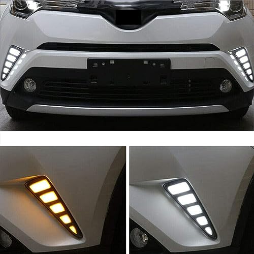 2Pcs 10W Led Day Running Lights 12V Luzes De Nevoeiro Dianteiras E Traseiras Com Sinais De Volta Ama