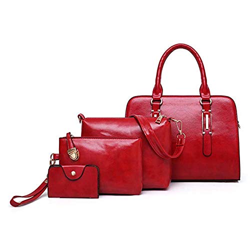 Sac à bandoulière et sac à main pour dames en PU uni résistant aux rayures