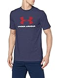 Under Armour Men's Sportstyle Logo T-Shirt, Midnight Navy/Red, XX-Large