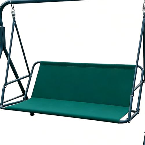Replacement Swing Seat Cover for 2/3 Seat Patio Swing 600D Thicken Waterproof Oxford Porch Swing Fabric Replacement Cushion Cover for Outdoor Backyard Chair (Dark Green 45.3x18.9x18.9)