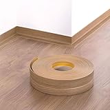 16ft Self Adhesive PVC Flexible SKIRTING Board Tape, Waterproof Sealing Tape Sealant Strip, for Kitchen, Bathroom, Toilet, Wall Corner, Skirting (500cm x 5.2cm) (brown oak) - Image 7