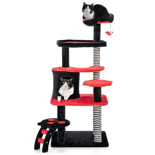 Árbol para Gatos Gótico PETSITE 52 Pulgadas con Rascador y Cama miniatura 1