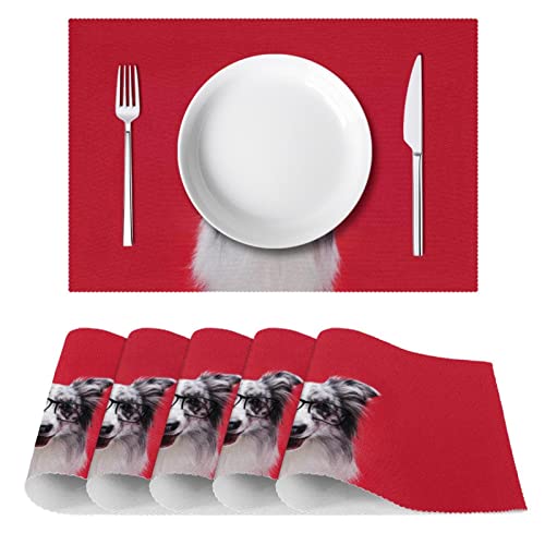 Set de table Border Collie résistant à la chaleur lot de 4 - 3