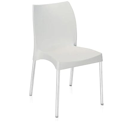 Nilkamal NS07SS Plastic Mid Back with Arm Chair | Chairs for Home| Dining Room| Bedroom| Kitchen| Living Room| Office - Outdoor - Garden | Dust Free |100% Polypropylene Stackable Chairs | Set of 2