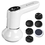 Cordless Body Massage Lymphatic Drainage Tool, 5-in-1 Handheld Body Sculpting Machine, Electric Cellulite Massager with 6 Speeds, Rechargeable & Portable Cellulite Roller for Thighs Butt Fat