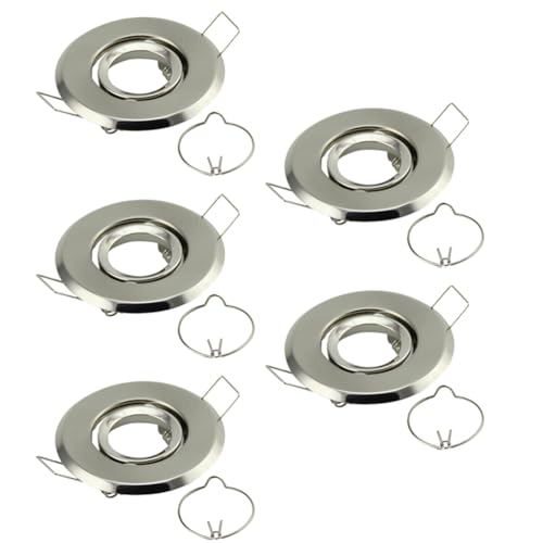 Wzxksoac PortaláMparas MR11 de Alta Calidad para Focos LED Empotrados, Ajustable para Luz de Techo, Recorte de 45 Mm.