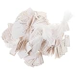 Etiquetas de marcado encordadas: su aspecto simple y clásico puede combinar bien con la mayoría de las joyas, prendas o artesanías, brindándole una experiencia de uso agradable, etiquetas colgantes