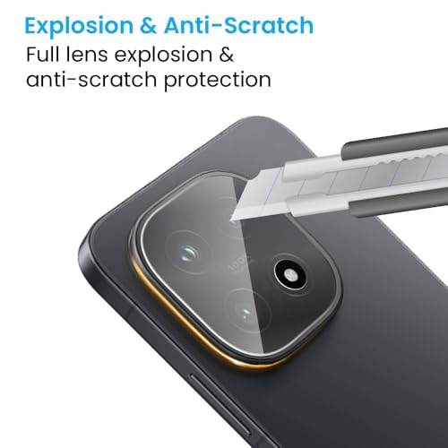 Image of FIRST MART Camera Lens Protector for iQOO 15 | 9H Tempered Glass, HD Clear, Scratch Resistant, Anti-Fingerprint, Case-Friendly | Crystal Clear, Pack of 1