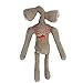 Anjinguang S_iren Poupée effrayante double tête Monster High 40 cm Gris Tête de sirène Douce Poupée Halloween Jouets Cadeaux pour enfants et adultes
