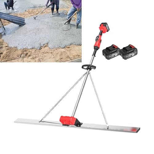 WHYYDSS Outil de Vibration pour Chape électrique pour Le Traitement du béton, grattoir à béton électrique, Puissance de Chape pour béton, pour Un Traitement Efficace du béton,180cm