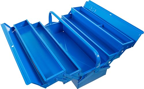 BGS 33002 | Metall-Werkzeugkasten | leer | 530 x 200 x 200 mm | 5 Fächer | Stahlblech