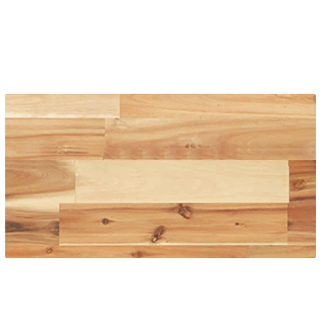 Set di 2 mensole da parete, 40 x 20 x 4 cm, in legno massello di acacia, trattato ad olio, versatile, per soggiorno, cucina, bagno, camera da letto, ufficio, decorazione