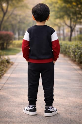 Image of Kids Dress for Boys | Printed Round Neck Full Sleeve T-Shirt and Pant Clothing Set for Baby Boys