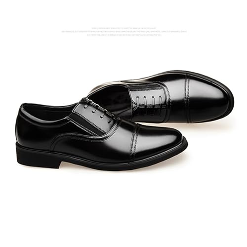 ADMLZQQ Men's Oxford Pointed Toe Dress Shoes Classic Formal Derby Shoes3