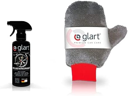 Glart Chenille Car Washing Glove, Set of 2, Yellow/Black, Car Care, Better than Microfibre Cloths