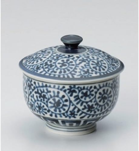 3個セット 蓋付煎茶 蛸唐草蓋付汲出 [9.5 x 8.5cm(170cc)] 有田焼 強化 和食器 酒器 料亭 旅館 業務用