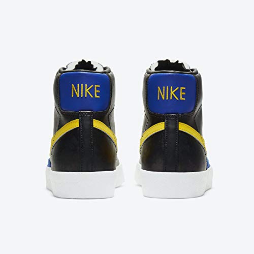 Nike Nike Men's Blazer Mid '77 "Peace Love and Basketball, Black/Speed Yellow/Game Royal/, 10.5