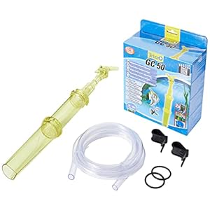 Tetra GC 50 Aquaria-vloerreiniger met slang, snelstartventiel en visbeschermingsrooster, mulmzuiger met…