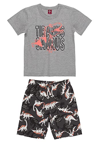 Conjunto Infantil Para Meninos Com Camiseta E Bermuda Bee Loop