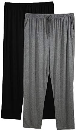 Lounge Pants Men's Sleep Bottom Pajama Men Soft Comfort Modal Pants Elastic Waist Yoga Workout Gym Pants
