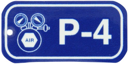 Étiquette d'alimentation plastique Brady B-401 pour marquage tuyauterie
