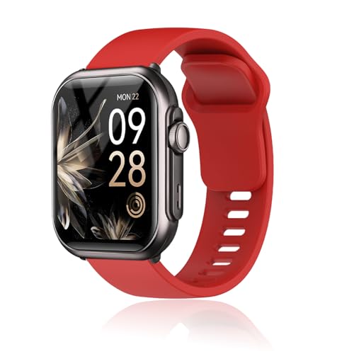 Correa silicona para RUXINGX G62 smart watch rojo miniatura 1