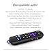 Roku Voice Remote Pro | Rechargeable TV Remote Control with Hands-free Voice Controls, Headphone Mode & Lost Remote Finder - Replacement Remote Compatible with Roku TV, Roku Players, & Roku Audio