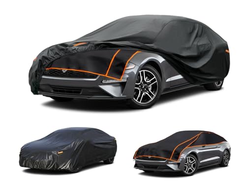 Kayme Hail Protector Car Cover, Anti Hail Multilayer Thickened Full Car Cover,Outdoor Waterproof All Weather Custom Fit Sedan Ford Mustang, Toyota Camry, Honda Accord, Chevrolet Corvette etc