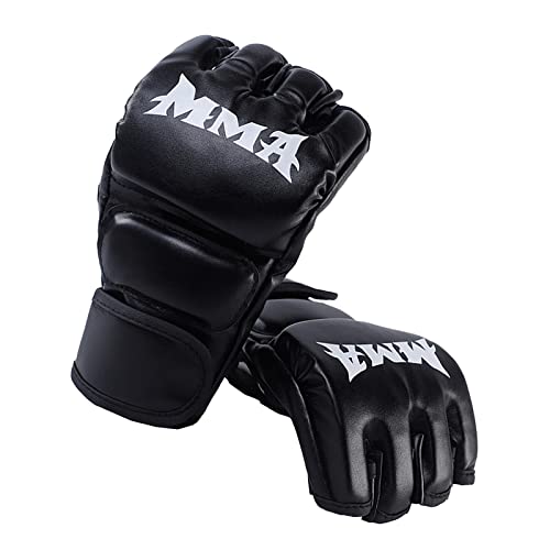 Guantes de boxeo de material resistente con palma abierta para entrenamiento 3