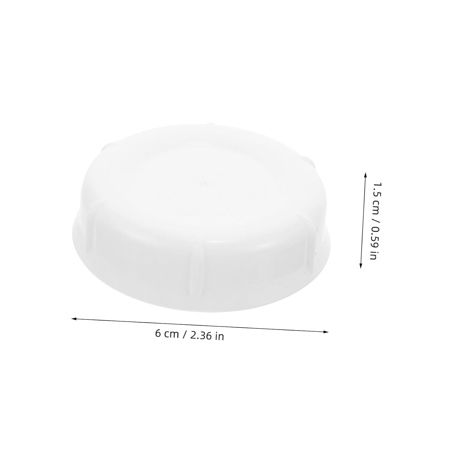 10pcs Bottle Replacement Caps Milk Bottle Sealing Discs Travel-Friendly Plastic Lids for Breastfeeding Storage White