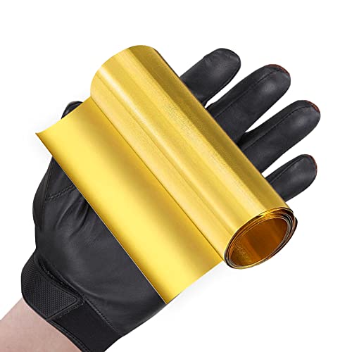 Feelers Copper Metal Brass Sheet Roll 1000Mm X 100Mm X 0.05Mm, Film Brass Foil Plate High Hardness Free-Cutting Brass Strip In Various Widths (4" Width) #TOP9