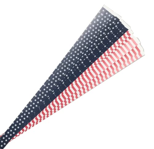 Patterned Paper Strips For Weaving Projects. Paper Strips For Moravian Stars, German Stars And Froebel Stars. 50 Strips Per Pack. (1/2 Inch, Usa Flag) #TOP6