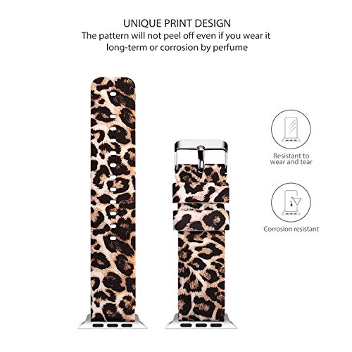 Lwsengme Compatible With Apple Watch Band 38Mm 40Mm 42Mm 44Mm, Soft Silicone Replacment Sport Bands Compatible With Iwatch Series 5,Series 4,Series 3,Series 2,Series 1 (Flower-6, 42Mm/44Mm) #TOP3