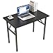 sogesfurniture Mesa Escritorio Plegable,100x60 cm Mesa de Ordenador Escritorio de Computadora Mesa de Estudio Mesa de Trabajo Plegable para Hogar Oficina, Negro BHEU-LP-AC5BB-100