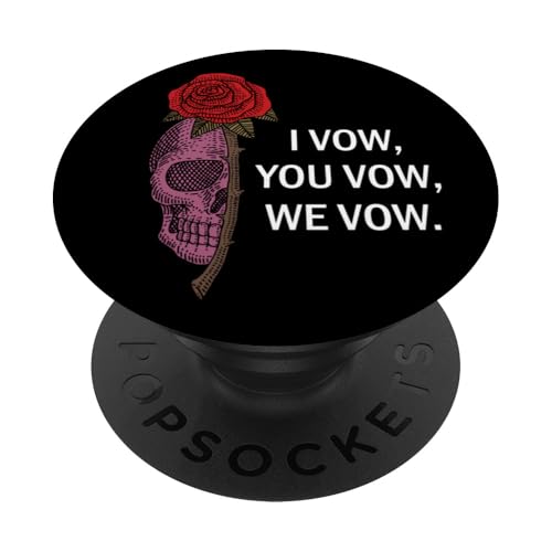 Smutty Dark Romance Book Smut Lovers I Vow You Vow We Vow PopSockets PopGrip Adesivo