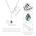 Silikepa Leaf Necklace for Women 925 Sterling Silver Leaf Pendant Necklace Y Chain with Moss Agate Jewelry Gifts for Women